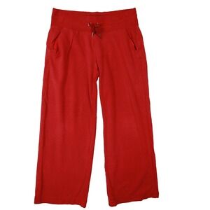 Athleta Women's Red Balance Pant Wide Leg Casual Comfort Lounge size Large